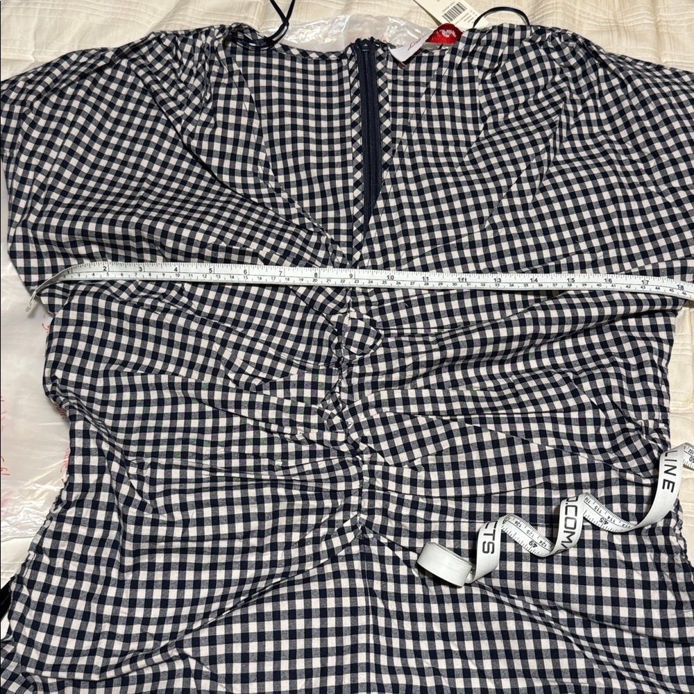 Anthropologie - Lisa Says Gah Felicity Dress - Midnight Check - Large - BNWT - Picture 6 of 7